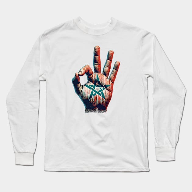 Morocco Flag Long Sleeve T-Shirt by Vehicles-Art